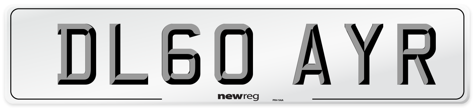 DL60 AYR Number Plate from New Reg